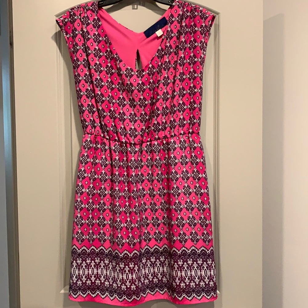 Pink patterned dress